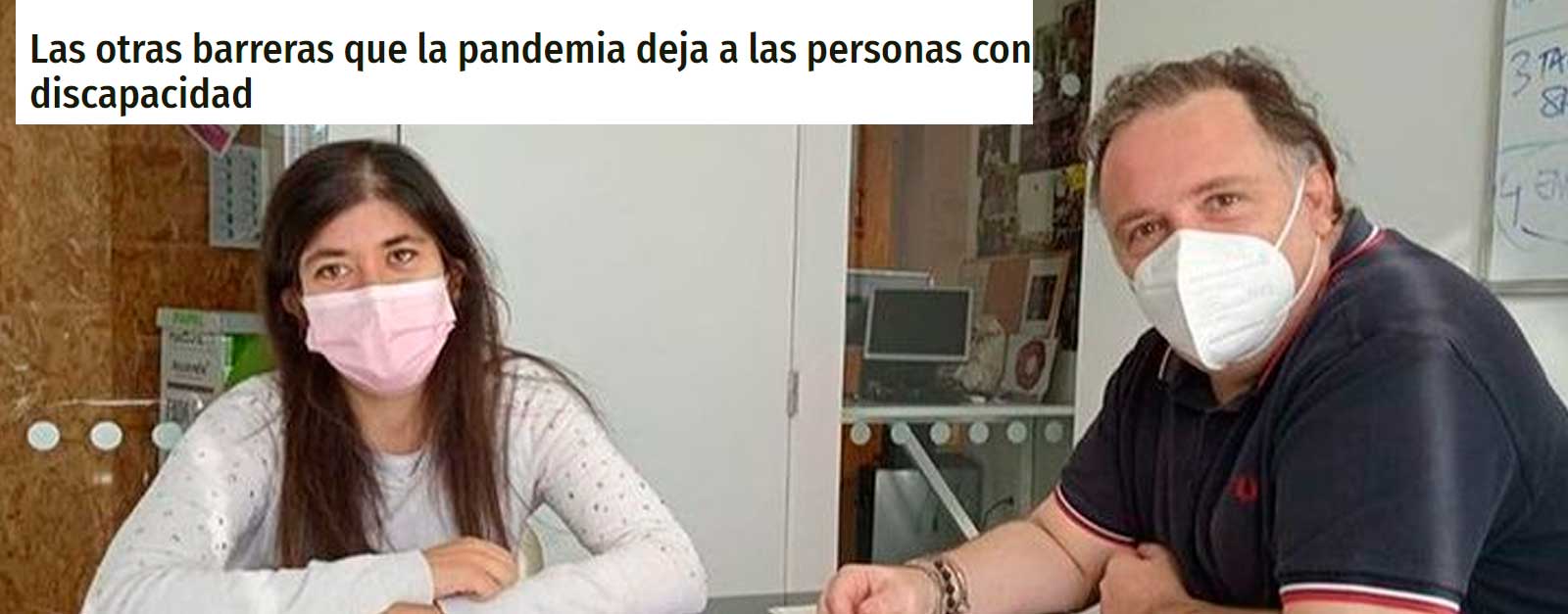 Miguel y Laura. Foto cedida por Adisli a Telemadrid