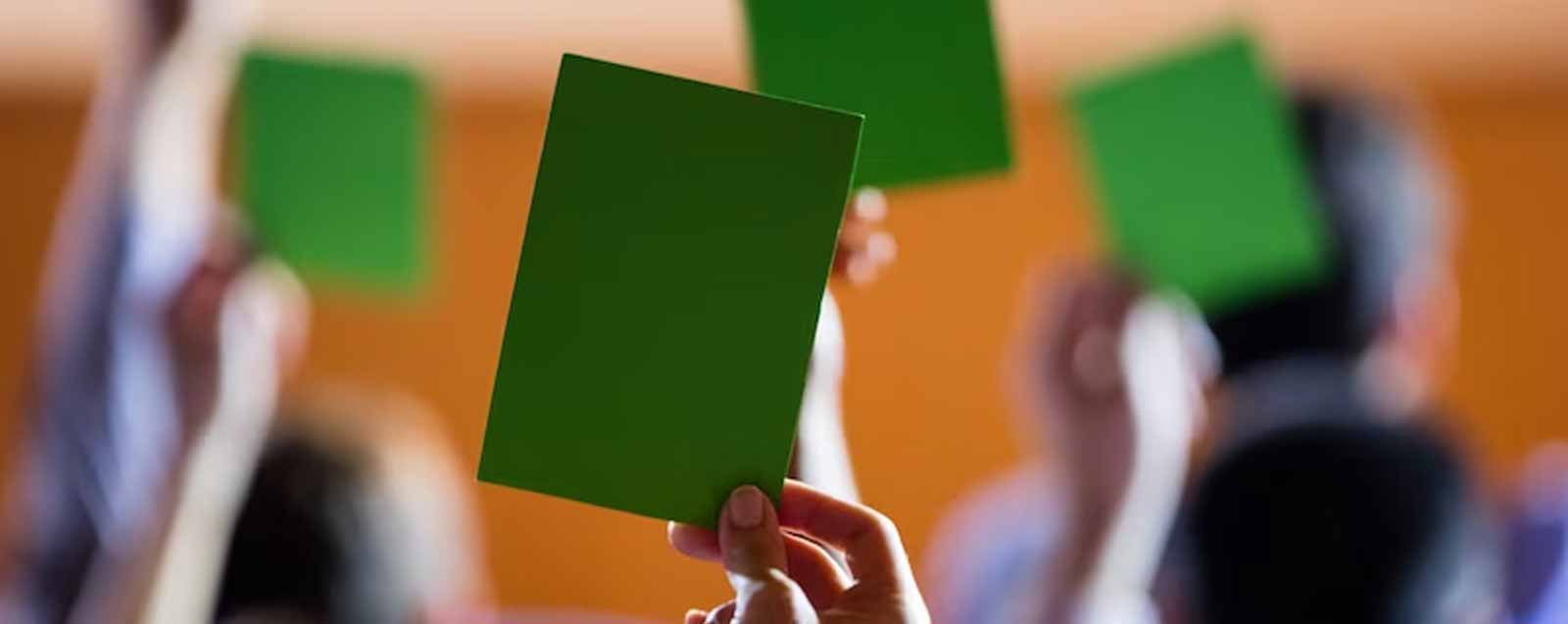 votos a favor