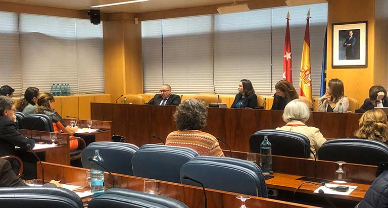 El presidente de CERMI Madrid, Óscar Moral, en la Asamblea