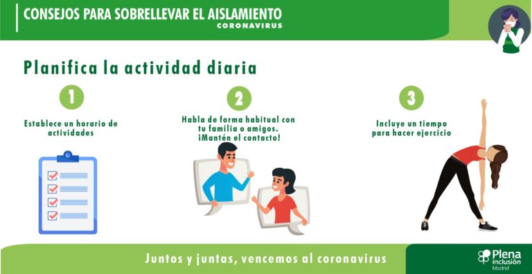 Consejos para sobrellevar el aislamiento por el coronavirus (infografías)