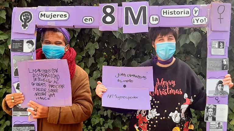 Imagen de la celebración del 8M en Fundación Ademo