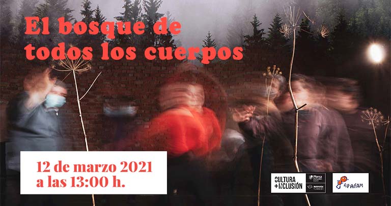 Cartel de la muestra 'El bosque de todos los cuerpos'