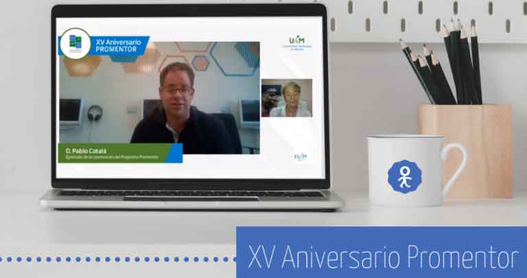 Pantallazo de la intervención de un antiguo alumno Promentor