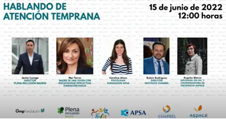 cartel del seminario Hablando de atención temprana