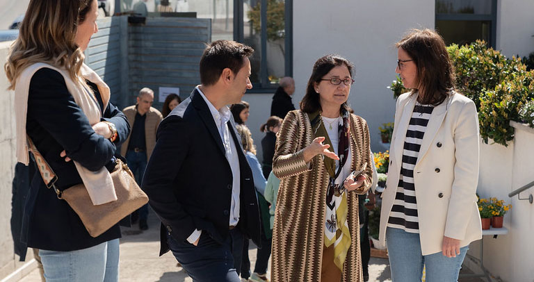 El director de Plena Inclusión Madrid junto a la directora de Down Madrid