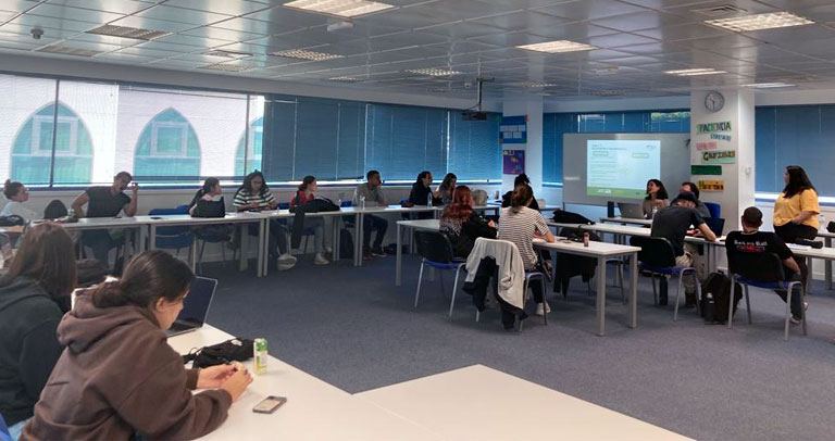 Imagen del aula de formación