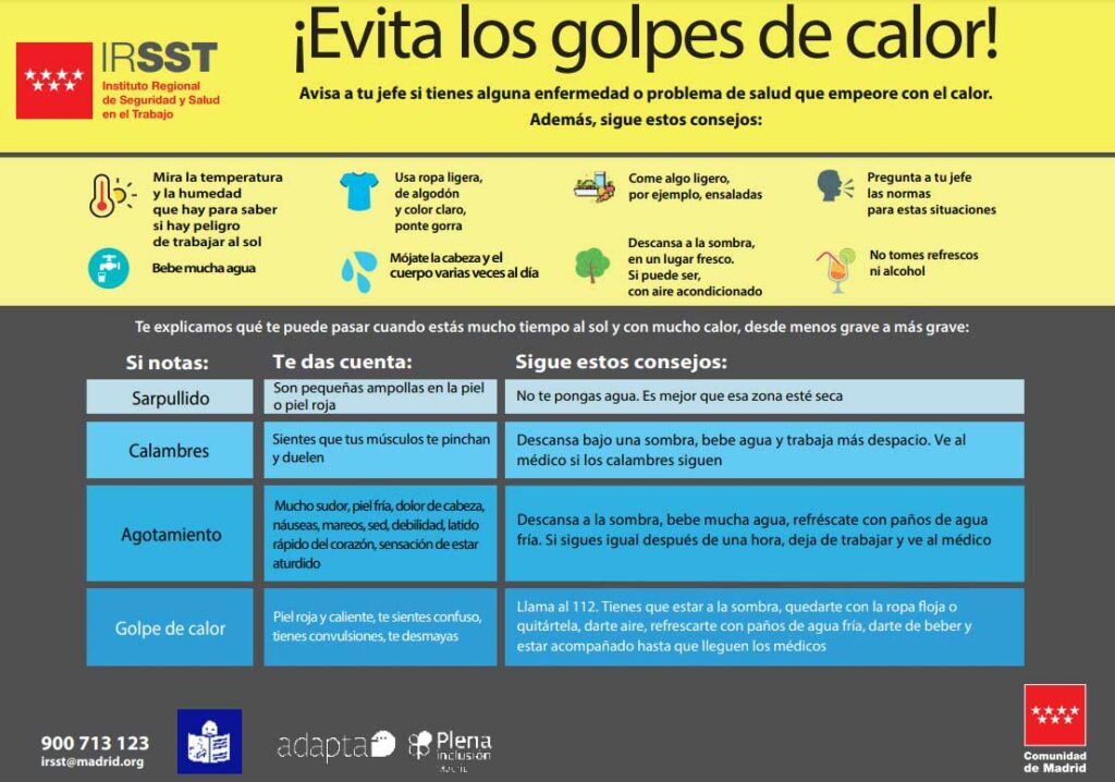 Evita los golpes de calor