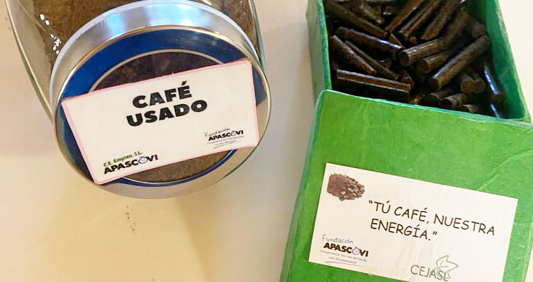 Aprovechamiento de residuos y posos de café para la generación de pellets