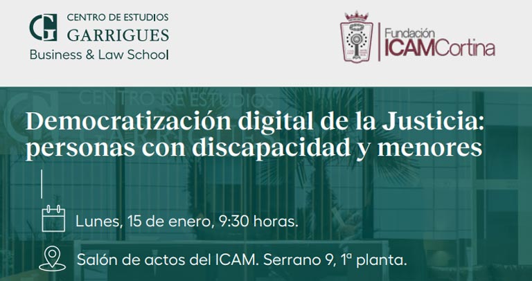 Democratización digital de la justicia. Cartel