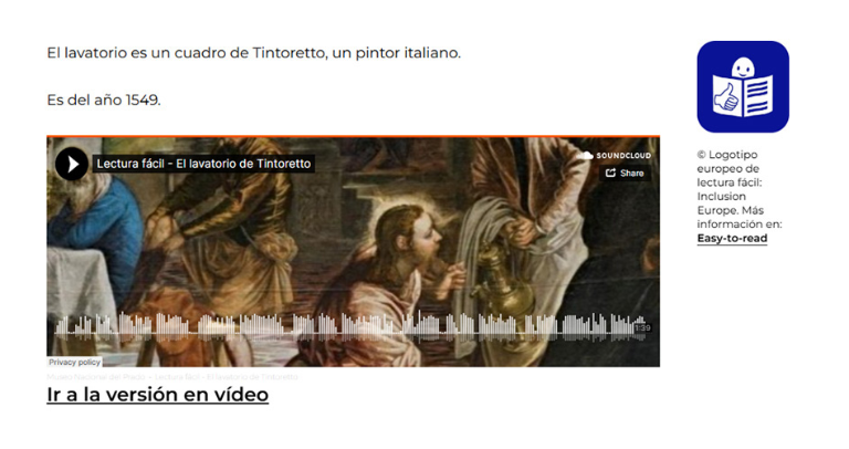 Nuevos contenidos en lectura fácil llegan al Museo del Prado para acercar su colección a todos los públicos