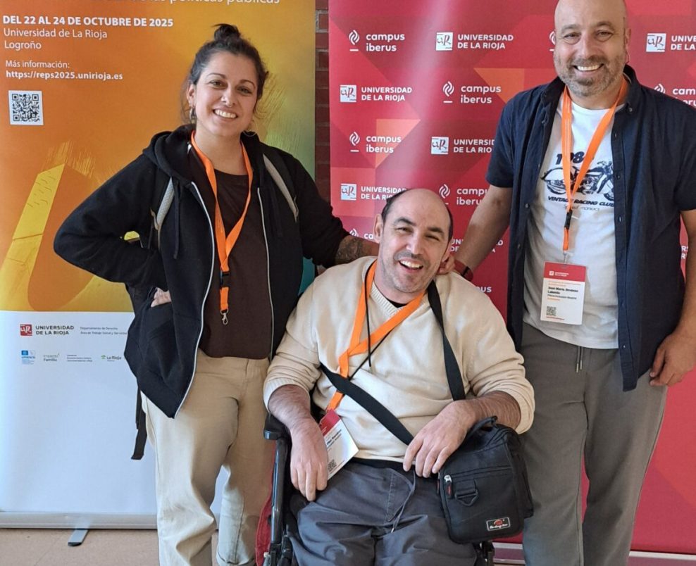 Rebeca Chacón, Daniel Díaz y José Jiménez en el Congreso de La Rioja